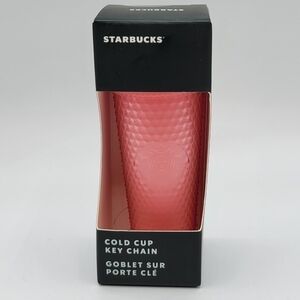 Starbucks Pink Lemonade 2022 Studded Keychain Ornament